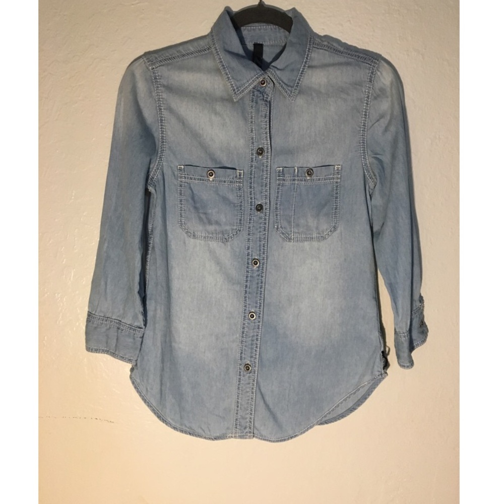 Seven7 denim button down shirt